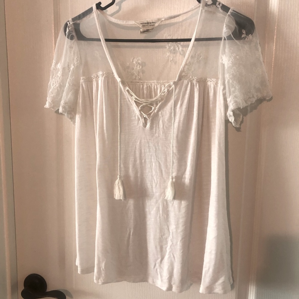 White Blouse with Lace